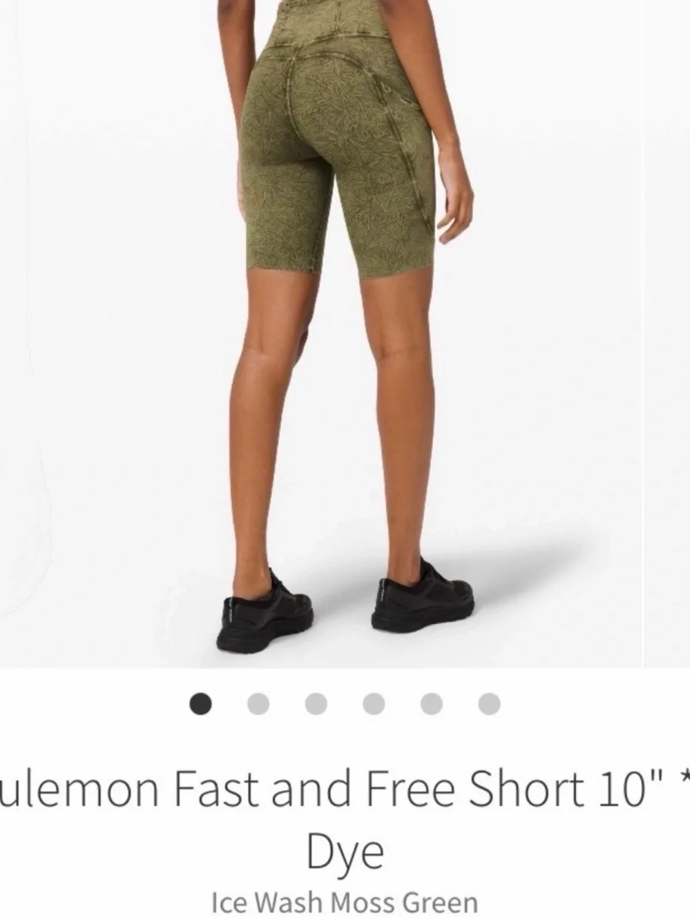 Lululemon Fast & Free Short 10” *Ice Wash Moss Green Bike Shorts 8 Style LW7BGHS